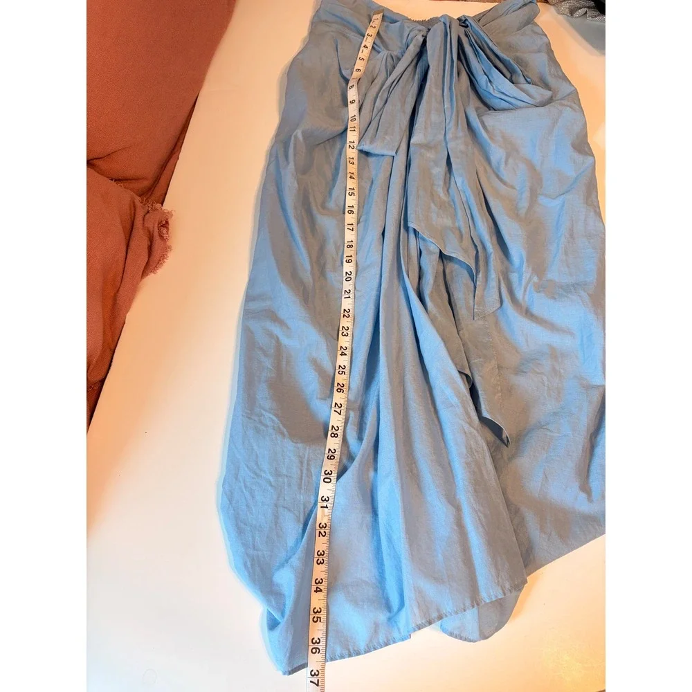 J. Crew Convertible Sarong 100% Cotton Light Blue Size XS